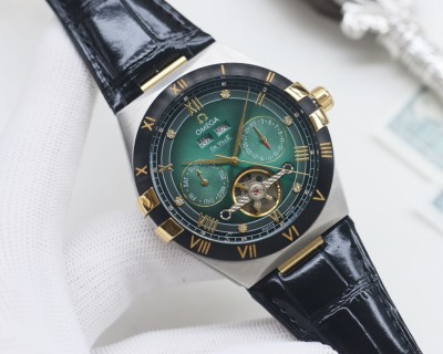Omega Speedmaster Green Dial Chronograph Automatic Watch view 5