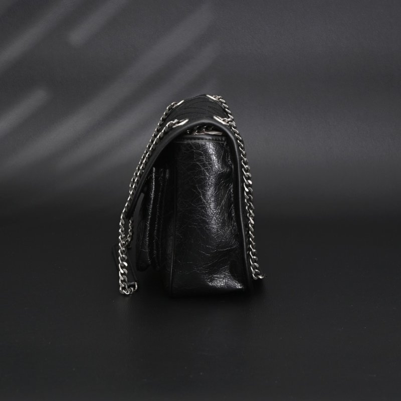 Saint Laurent Niki Black Leather Chain Shoulder Bag view