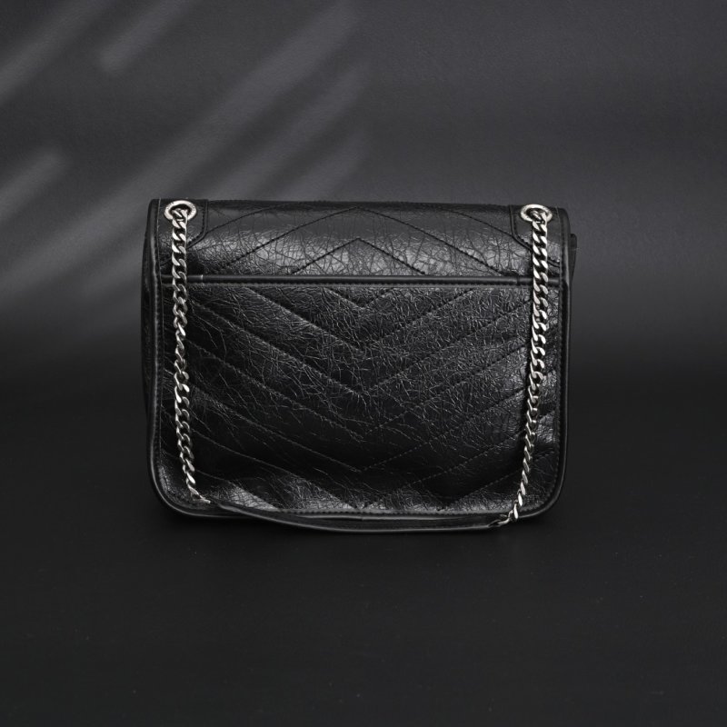 Saint Laurent Niki Black Leather Chain Shoulder Bag view