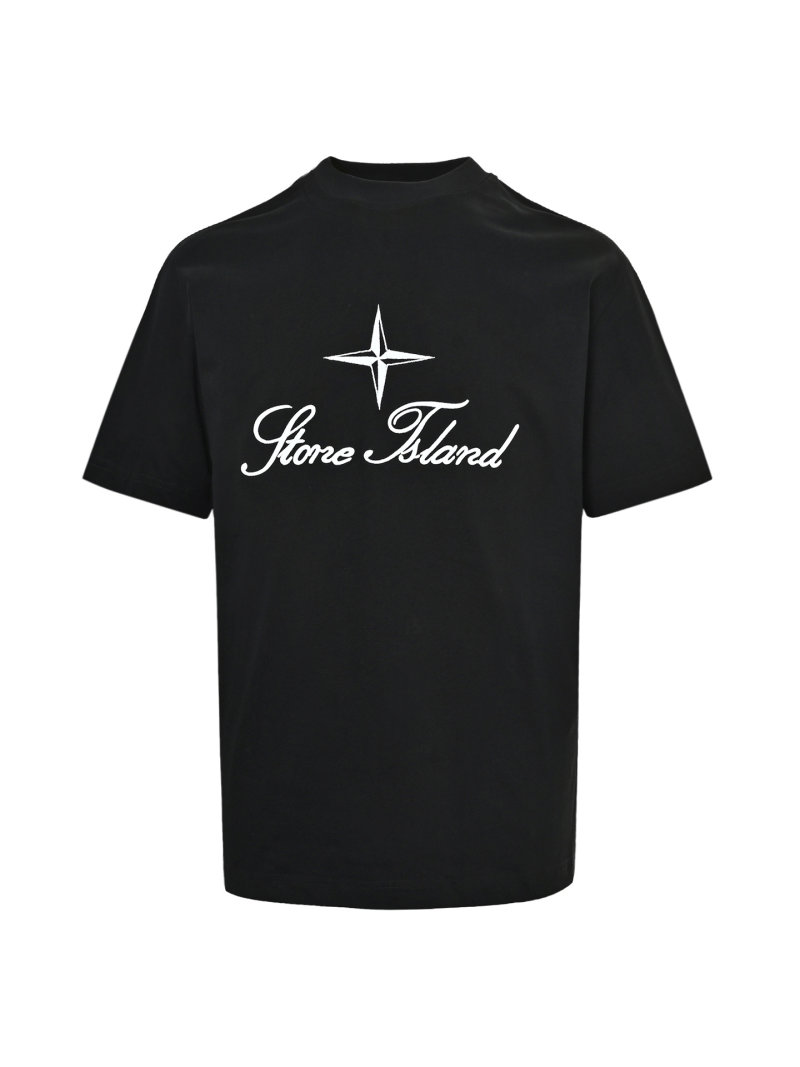 Stone Island Black Logo T-Shirt view
