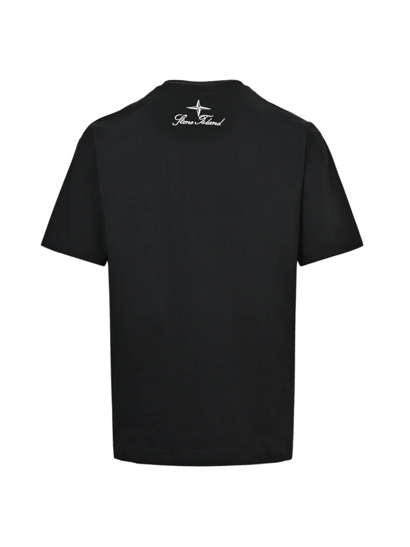Stone Island Black Logo T-Shirt view
