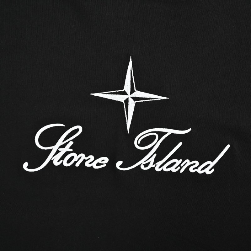 Stone Island Black Logo T-Shirt view