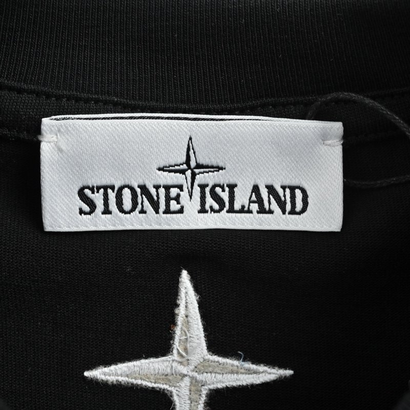 Stone Island Black Logo T-Shirt view
