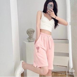 Pink Heart Logo Shorts view 1