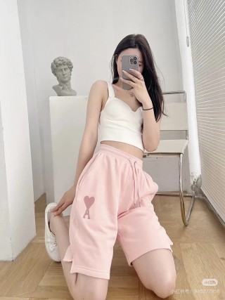 Pink Heart Logo Shorts view 6