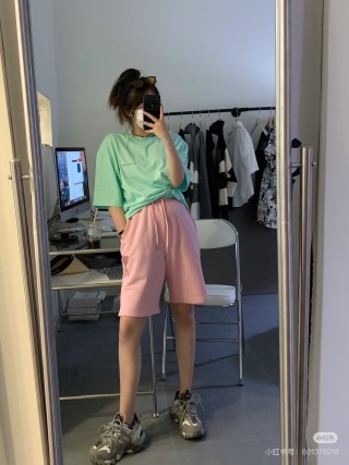 Pink Heart Logo Shorts view 8