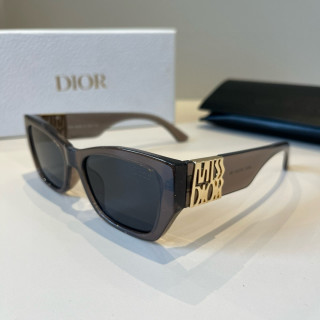 Dior Logo Sunglasses - Brown Frame with Dark Lens view 3