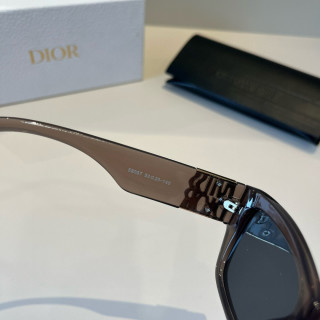 Dior Logo Sunglasses - Brown Frame with Dark Lens view 8