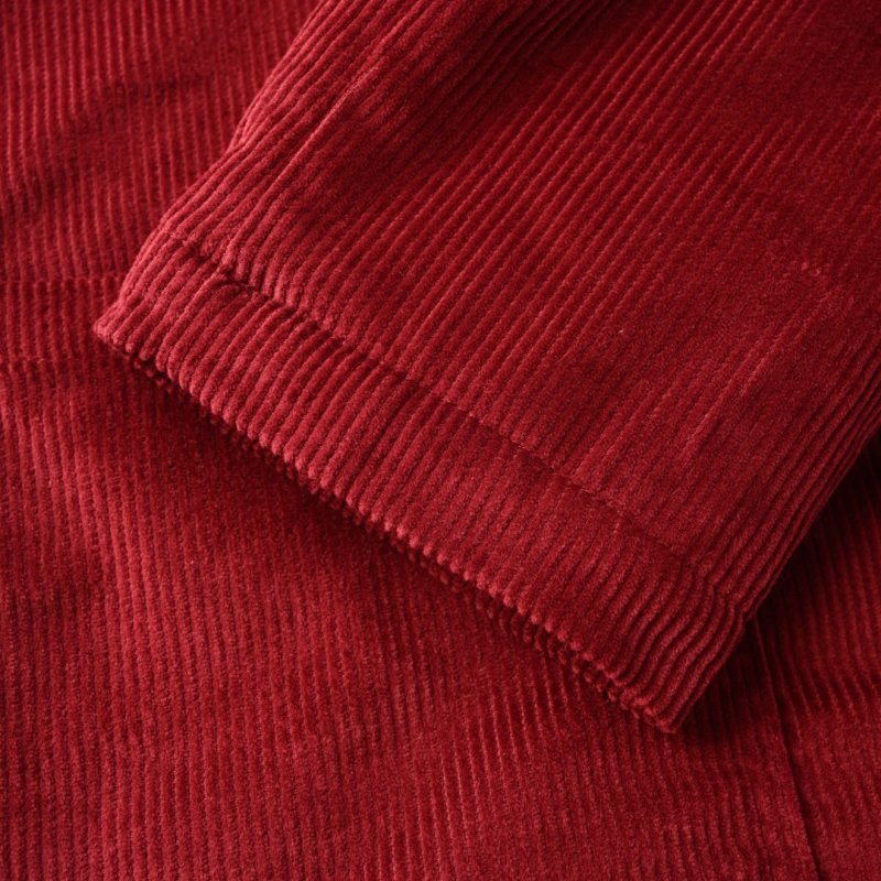 Gucci Embroidered Corduroy Jacket Wine Red view