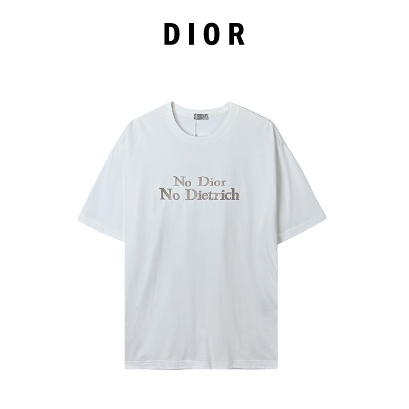 Premium White Embroidered Logo Short Sleeve T-Shirt view