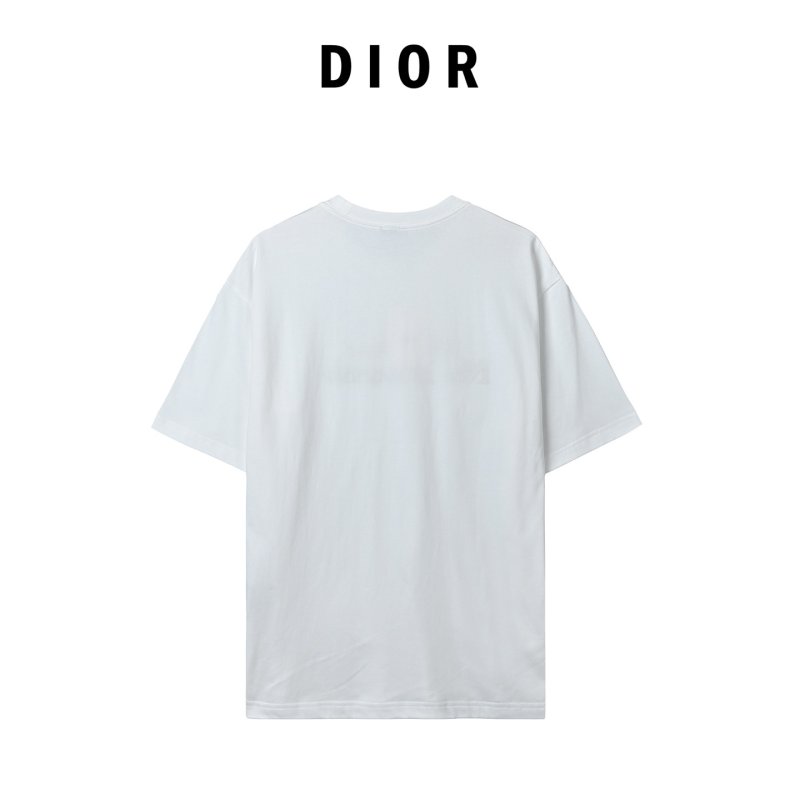 Premium White Embroidered Logo Short Sleeve T-Shirt view