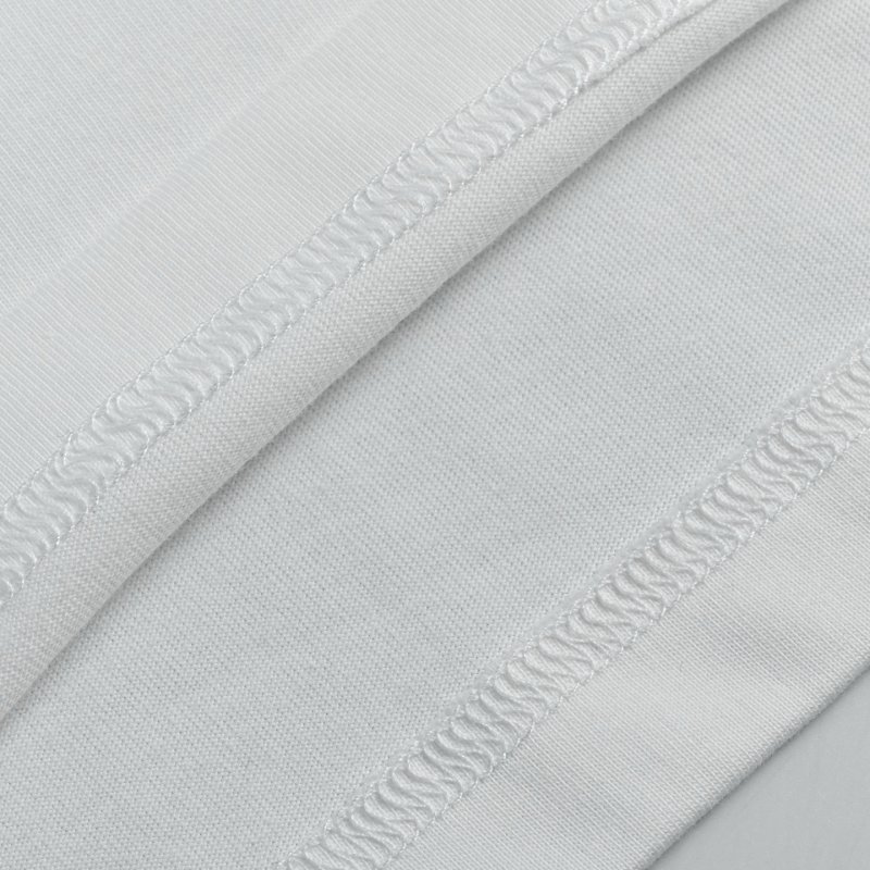 Premium White Embroidered Logo Short Sleeve T-Shirt view