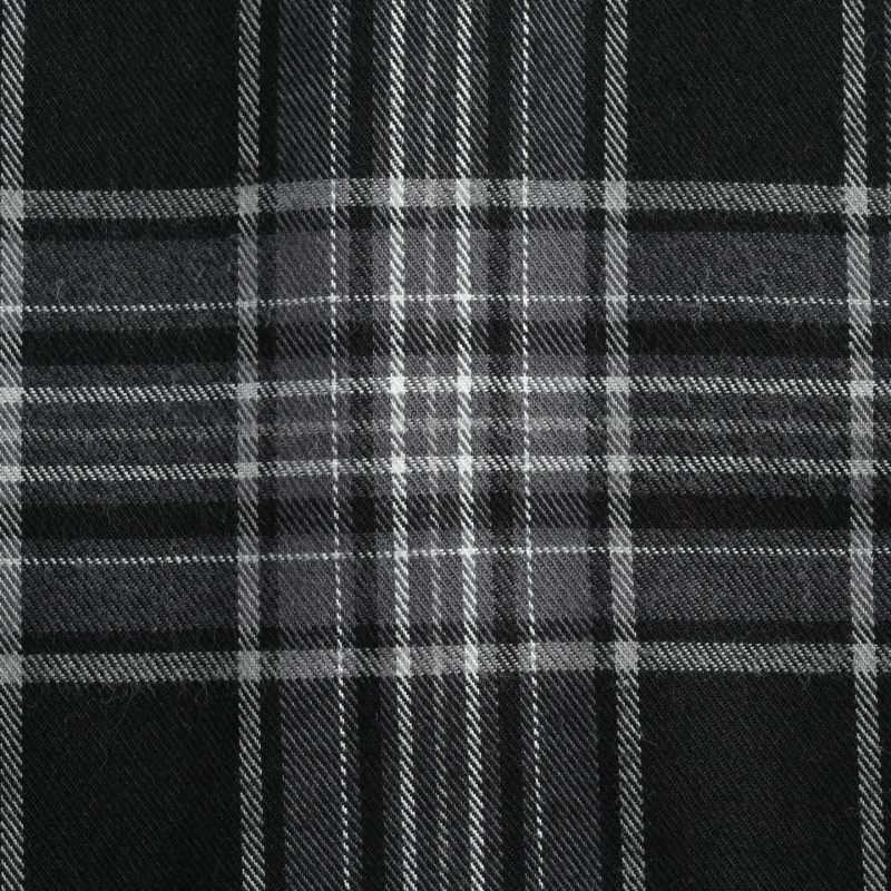 Black & Grey Plaid Wide-Leg Pants view