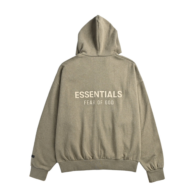 Essentials Fear of God Taupe Pullover Hoodie view