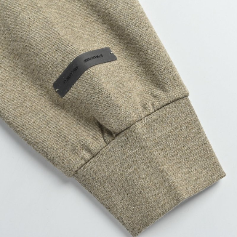 Essentials Fear of God Taupe Pullover Hoodie view
