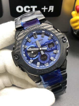 Casio G-SHOCK GST-B400 Black Blue Steel Watch