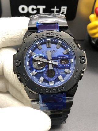 Casio G-SHOCK GST-B400 Black Blue Steel Watch view 2