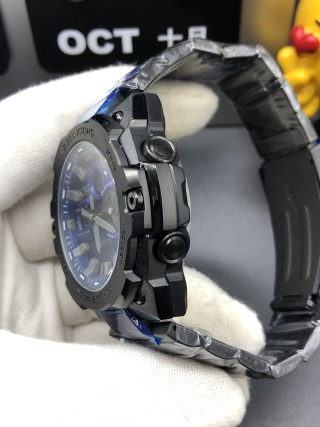 Casio G-SHOCK GST-B400 Black Blue Steel Watch view 6