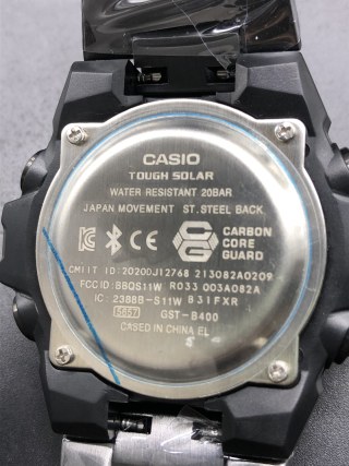 Casio G-SHOCK GST-B400 Black Blue Steel Watch view 9