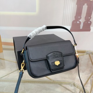 Miu Miu Gold Coin Leather Shoulder Bag Burgundy view 2