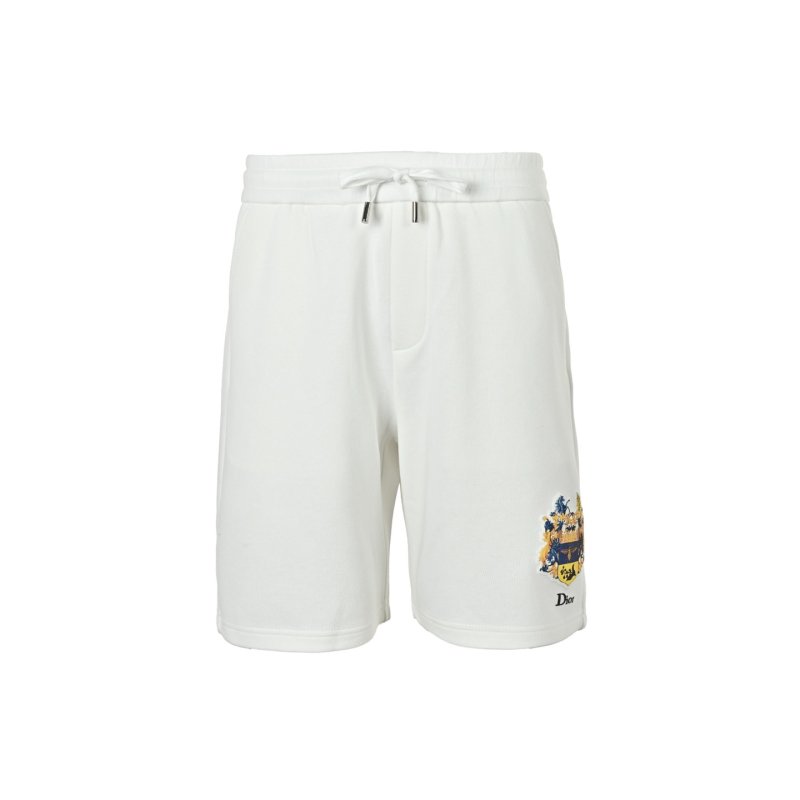 Dior Crest Logo White Athletic Shorts view