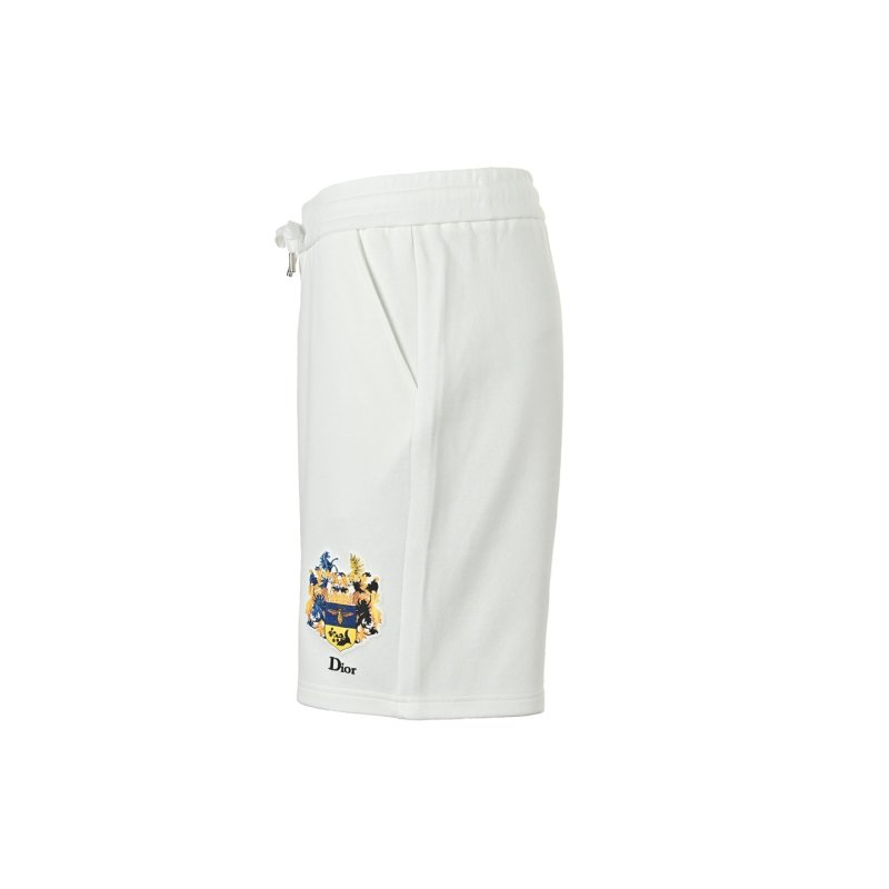 Dior Crest Logo White Athletic Shorts view