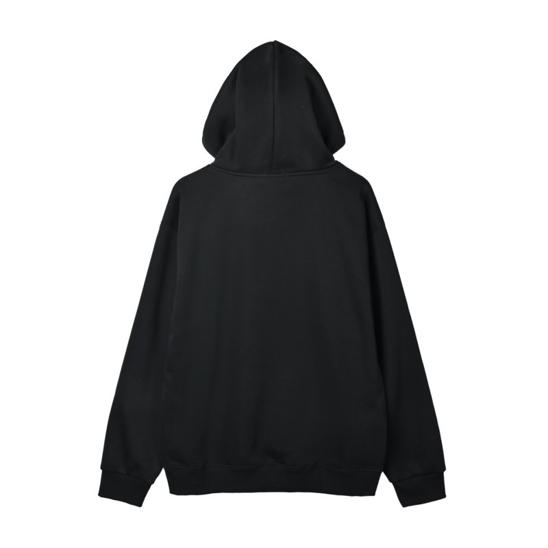Black Paris France Graphic Hoodie view