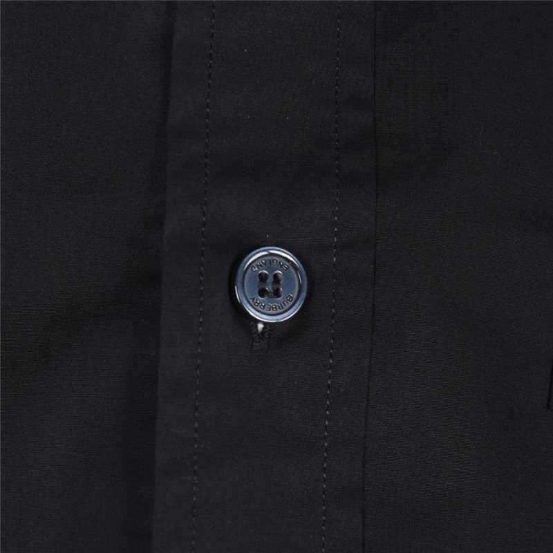 Black Nylon Zip Jacket with Stripe Detail view