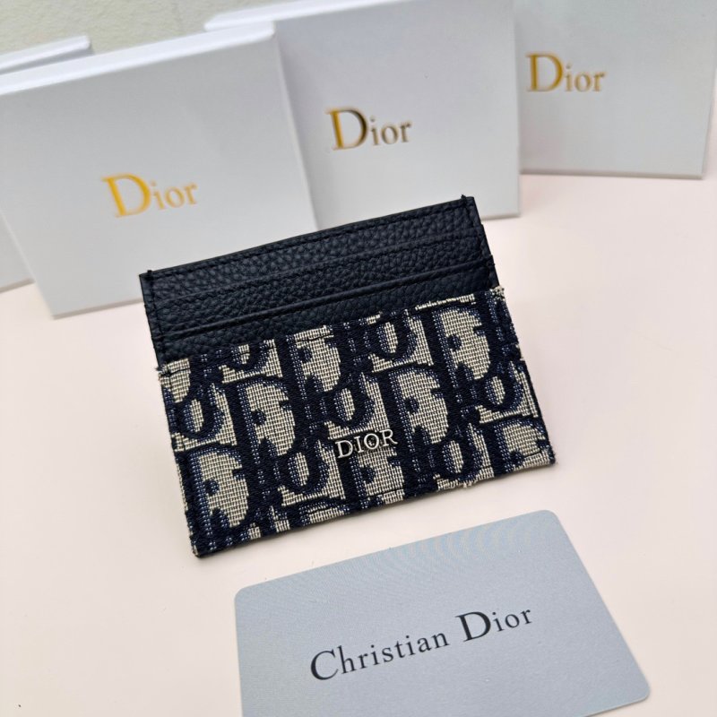 Dior Oblique Card Holder Black