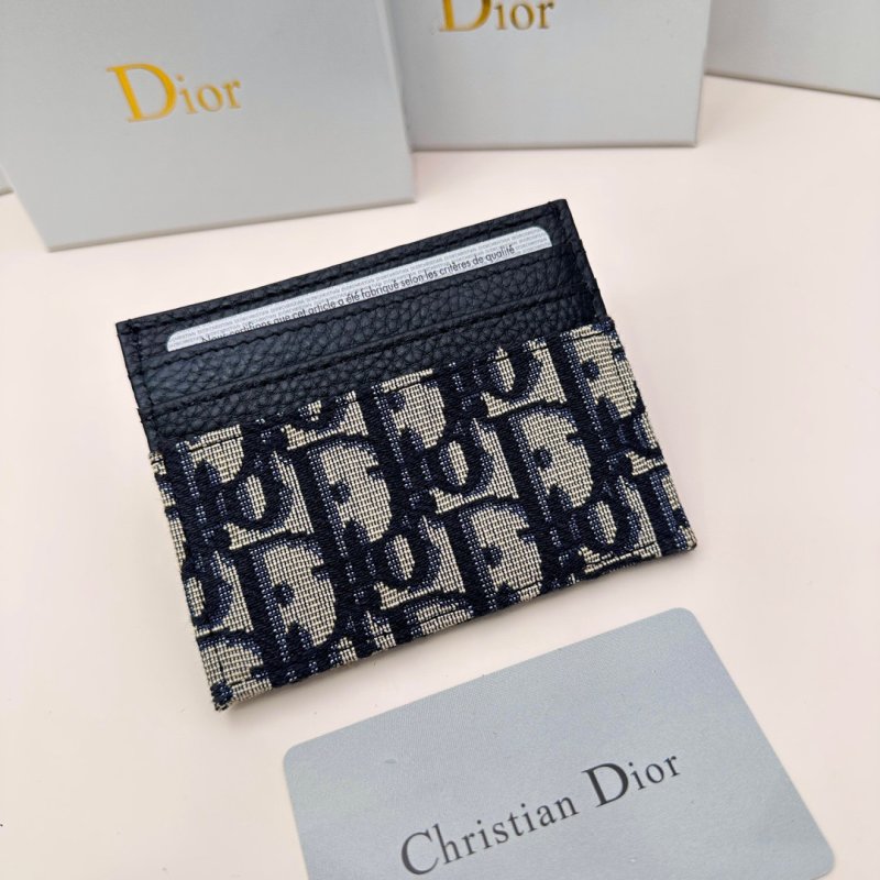 Dior Oblique Card Holder Black view