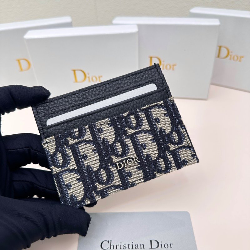 Dior Oblique Card Holder Black view