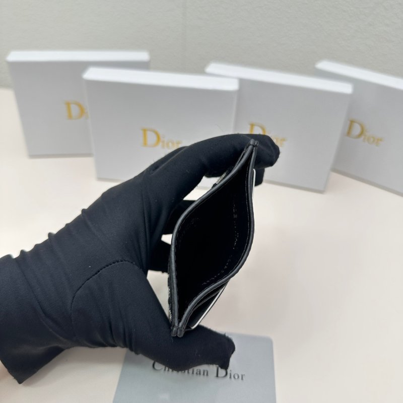 Dior Oblique Card Holder Black view