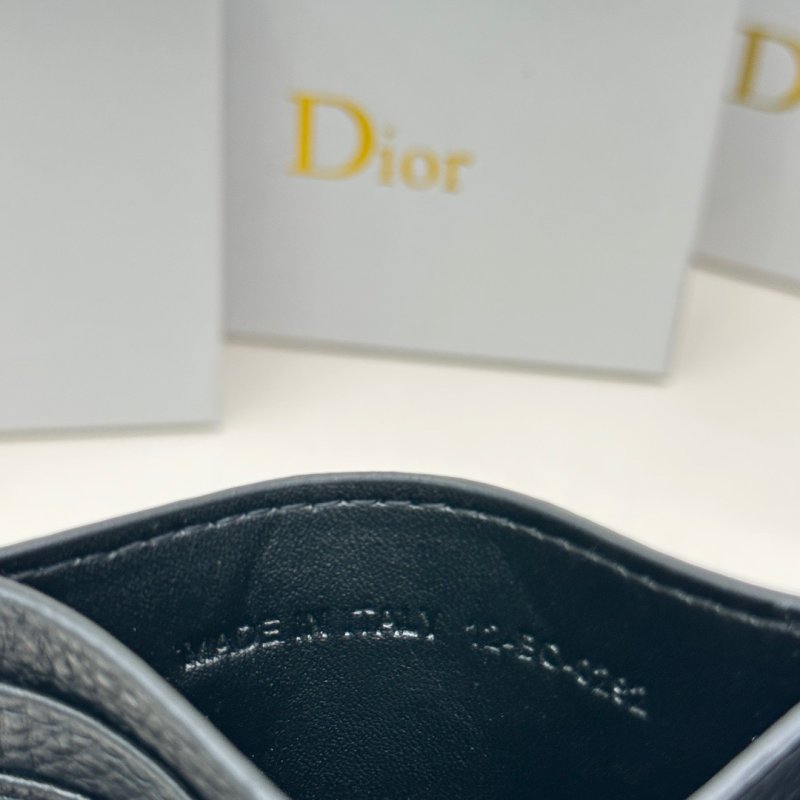 Dior Oblique Card Holder Black view