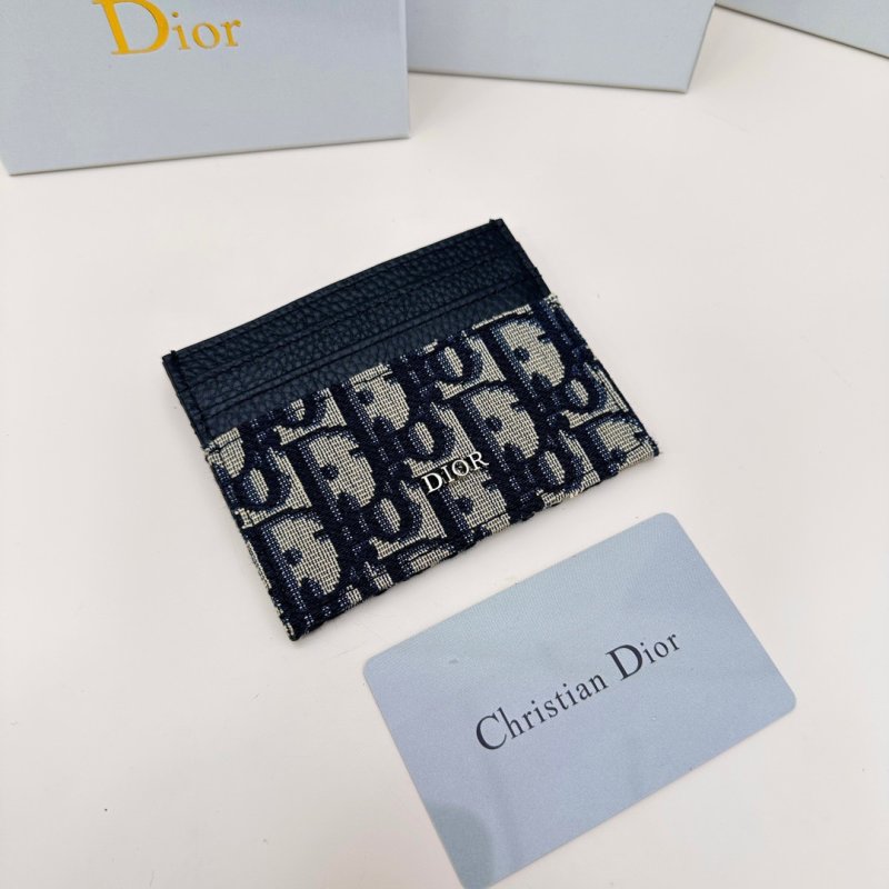 Dior Oblique Card Holder Black view