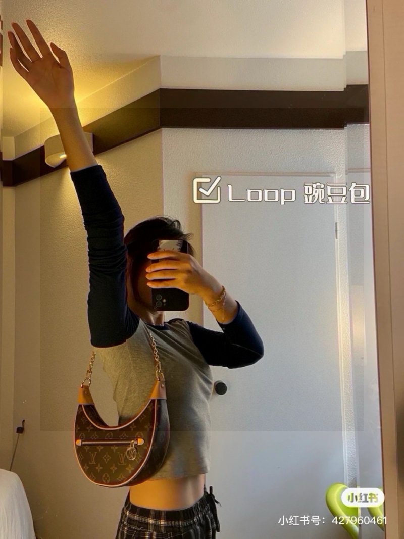 Louis Vuitton Loop Shoulder Bag Monogram Brown