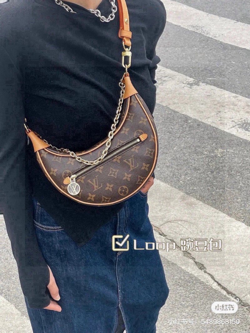 Louis Vuitton Loop Shoulder Bag Monogram Brown view