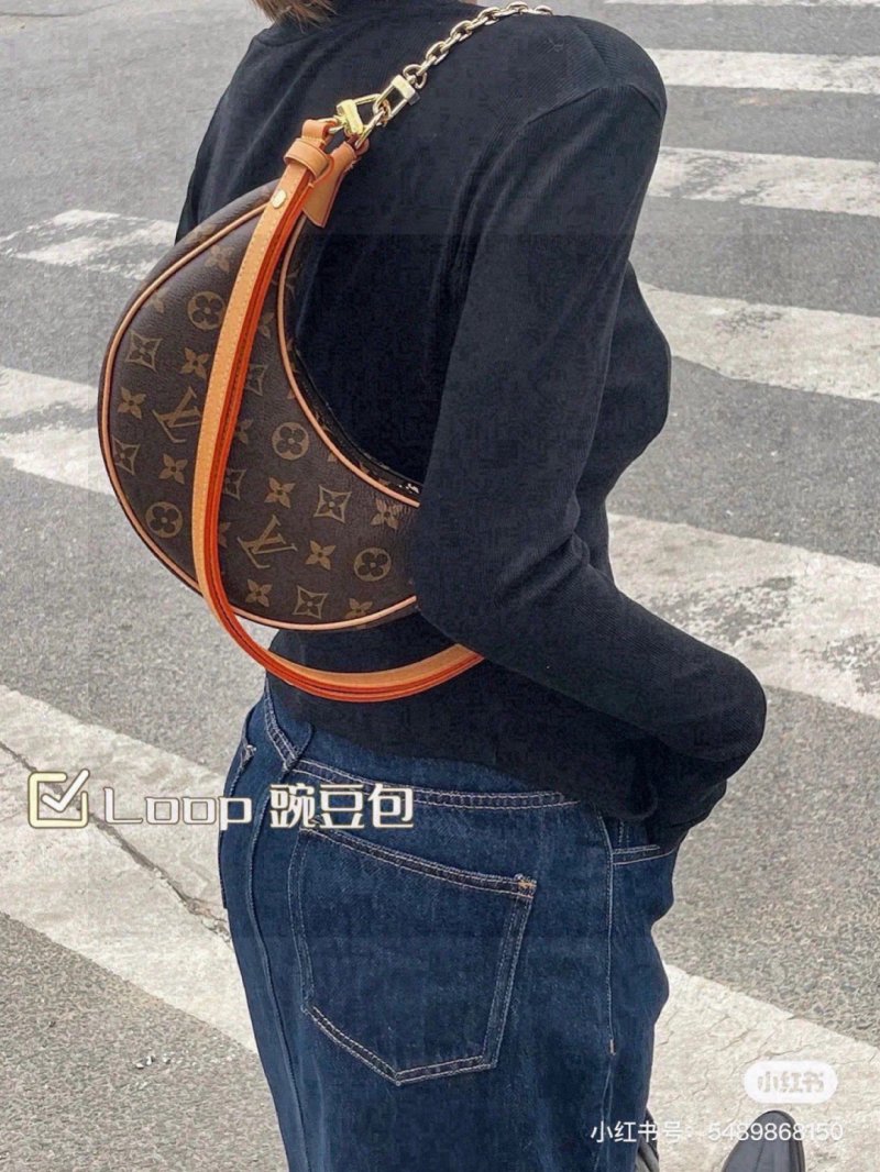 Louis Vuitton Loop Shoulder Bag Monogram Brown view