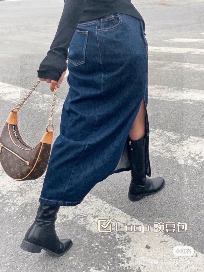 Louis Vuitton Loop Shoulder Bag Monogram Brown view