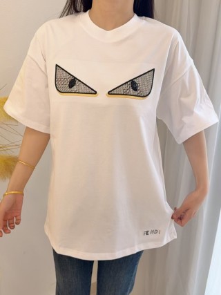 Fendi Monster Eyes White T-Shirt