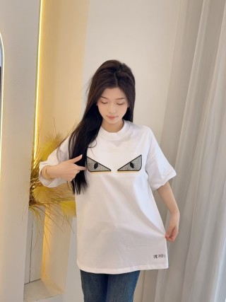 Fendi Monster Eyes White T-Shirt view 2