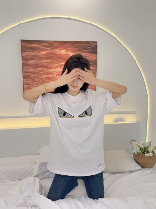 Fendi Monster Eyes White T-Shirt view 3
