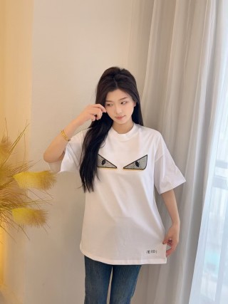 Fendi Monster Eyes White T-Shirt view 6