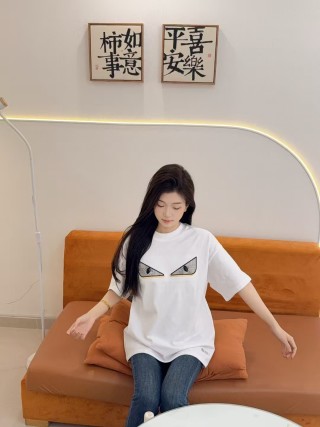 Fendi Monster Eyes White T-Shirt view 8