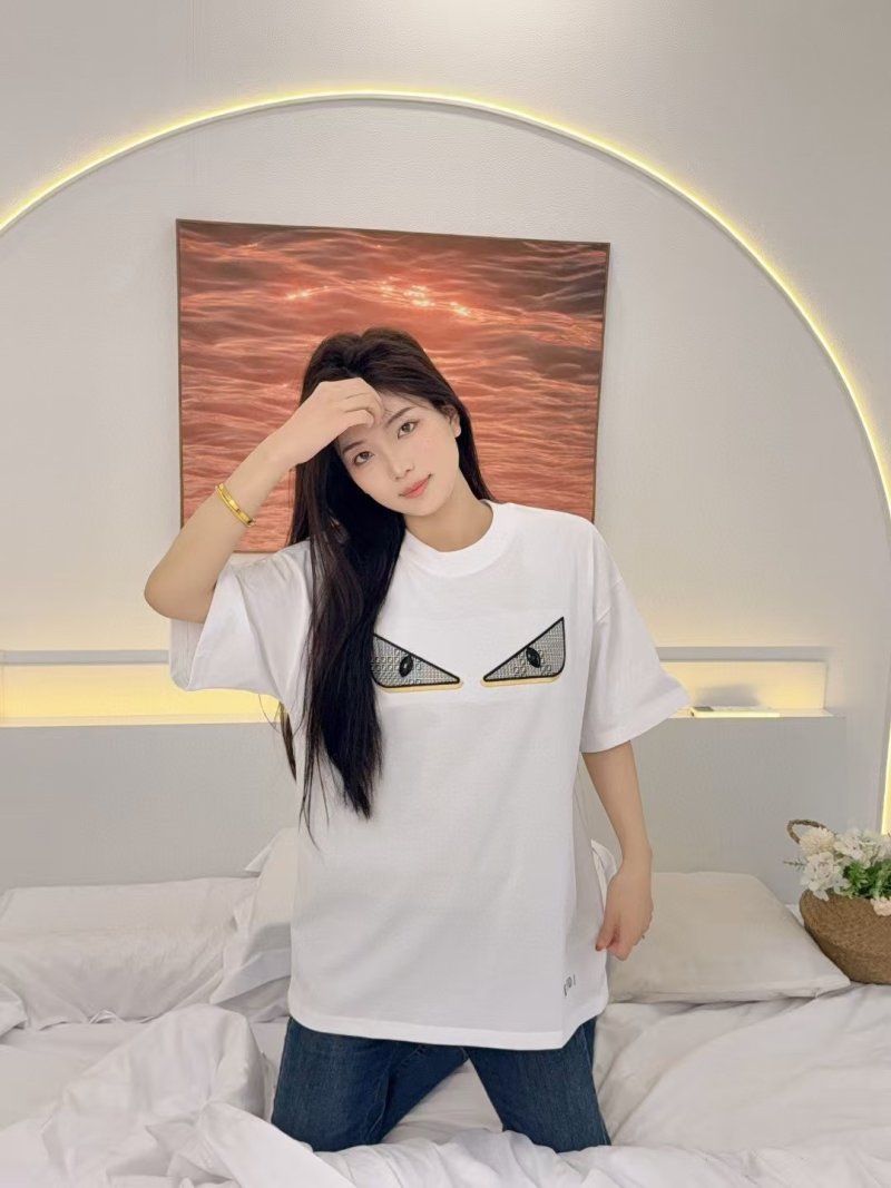 Fendi Monster Eyes White T-Shirt view