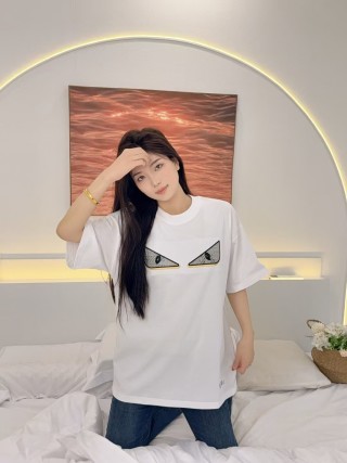 Fendi Monster Eyes White T-Shirt view 9