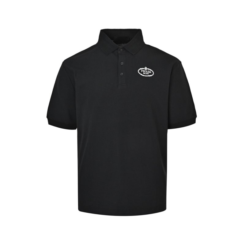 Stone Island Black Short-Sleeve Polo T-Shirt