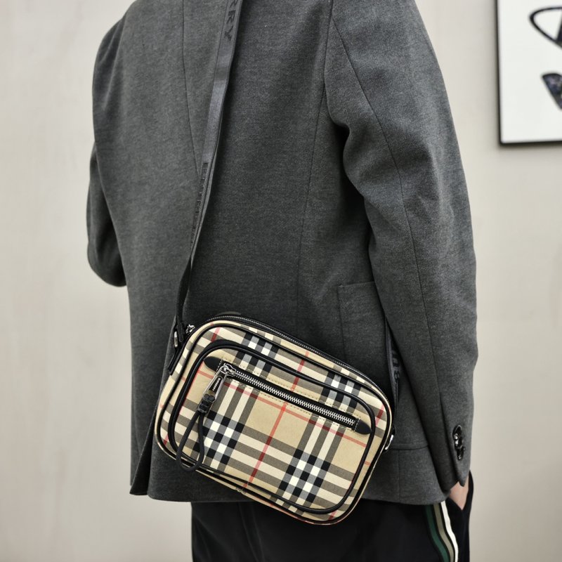 Burberry Vintage Check Crossbody Bag Black