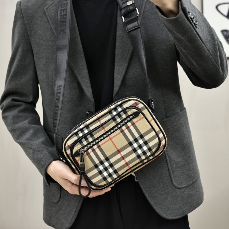 Burberry Vintage Check Crossbody Bag Black view