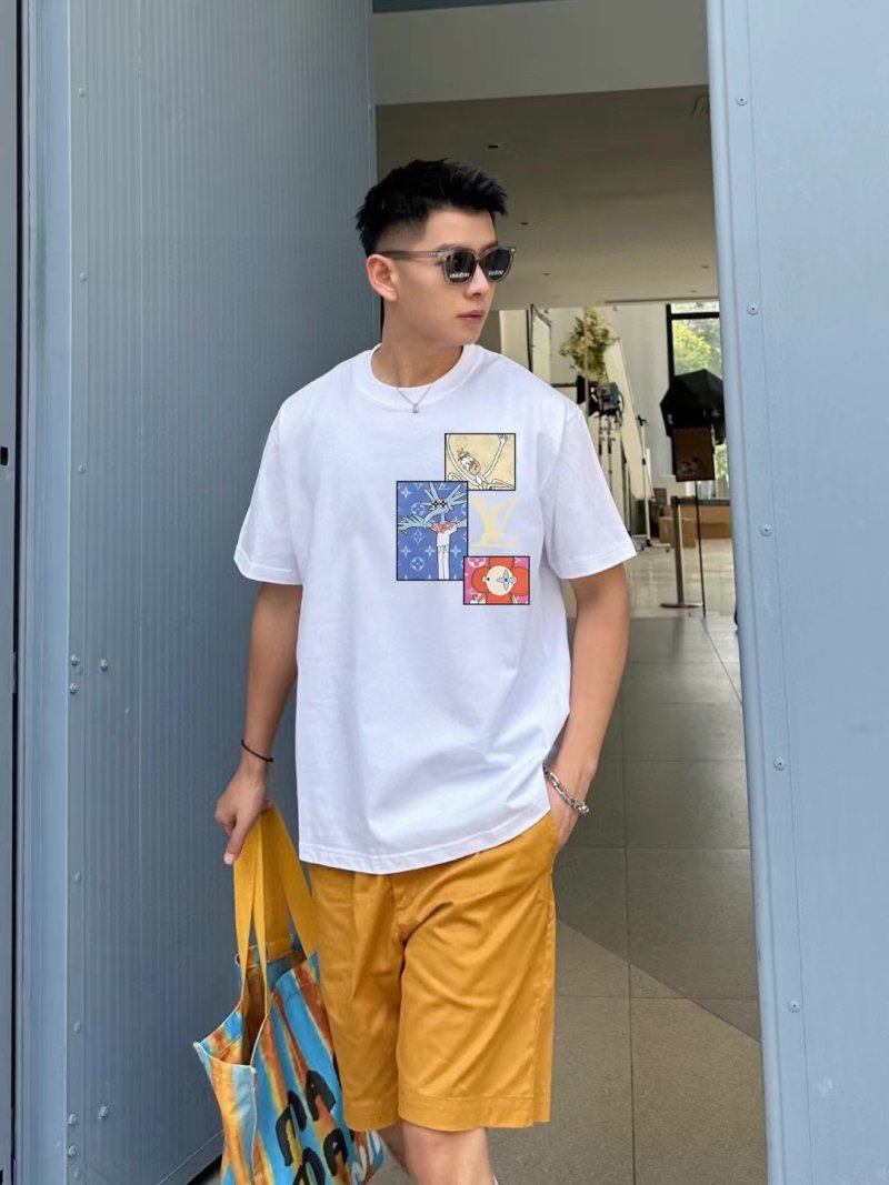 White Graphic Print Short Sleeve T-Shirt view