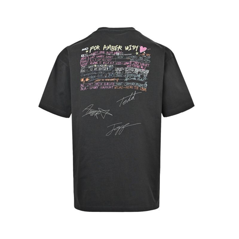 Charcoal Gray Short Sleeve T-Shirt with Chest Logo view